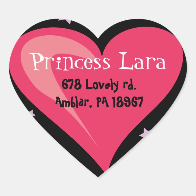 CHÂTEAU PRINCESS Sticker d'invitation à la fête d' (Devant)