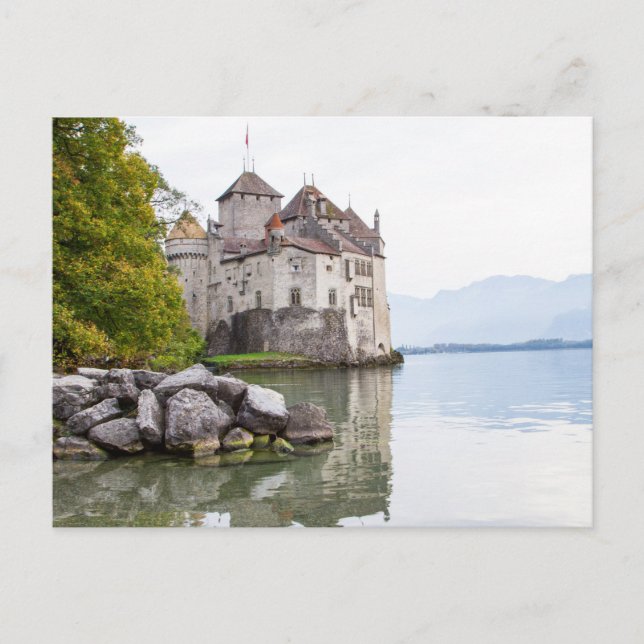 Châteaux Chillon Suisse Carte postale (Devant)