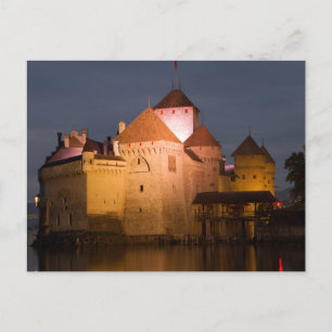 Chateaux Chillon, Switzerland Postcard