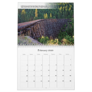 Châteaux du calendrier ferroviaire de Camas Prairi
