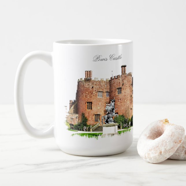 CHÂTEAUX WELSH CAFÉ MUG (Avec donut)