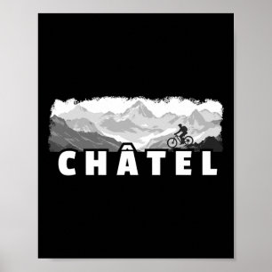 Châtel France Mountain Biking Mtb Cycling Poster