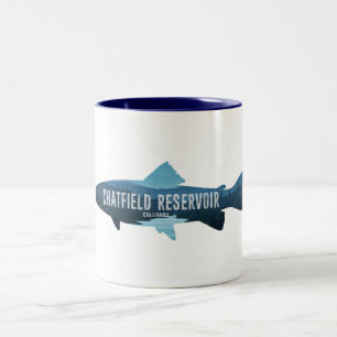 Chatfield Reservoir Colorado Fish Two-Tone Coffee Mug