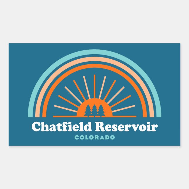 Chatfield Reservoir Colorado Rainbow Sticker (Front)