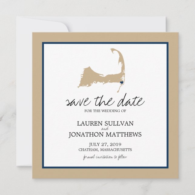 Chatham Cape Cod Wedding Save the Date (Front)