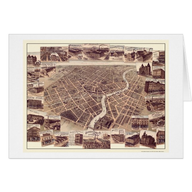 Chatham, DESSUS, carte panoramique du Canada - (Devant horizontal)