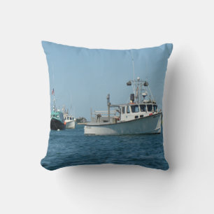Chatham Harbour Boats Throw Pillow