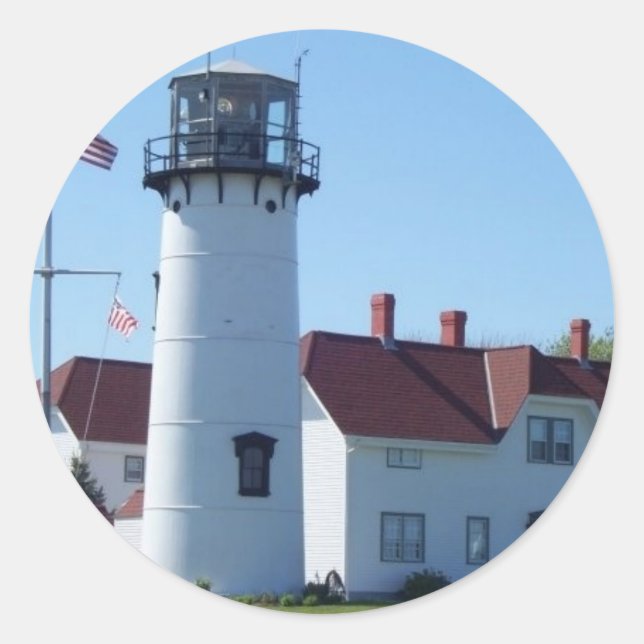 Chatham Light Classic Round Sticker (Front)