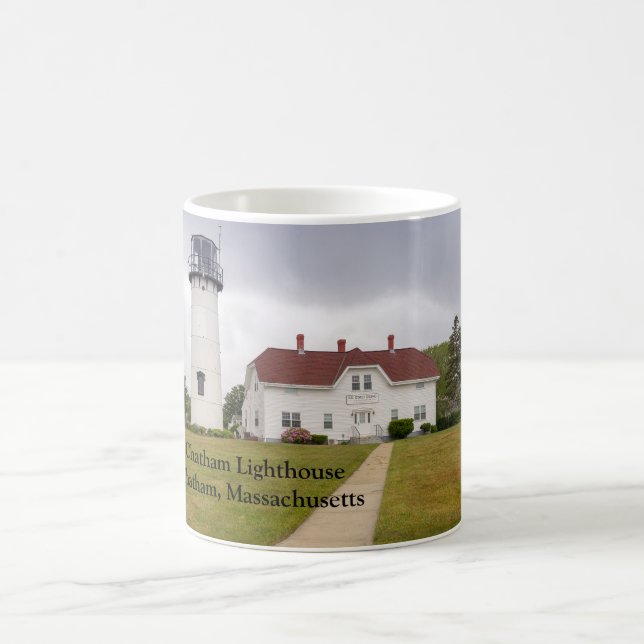 Chatham Lighthouse in Chatham Massachusetts Coffee Mug (Center)