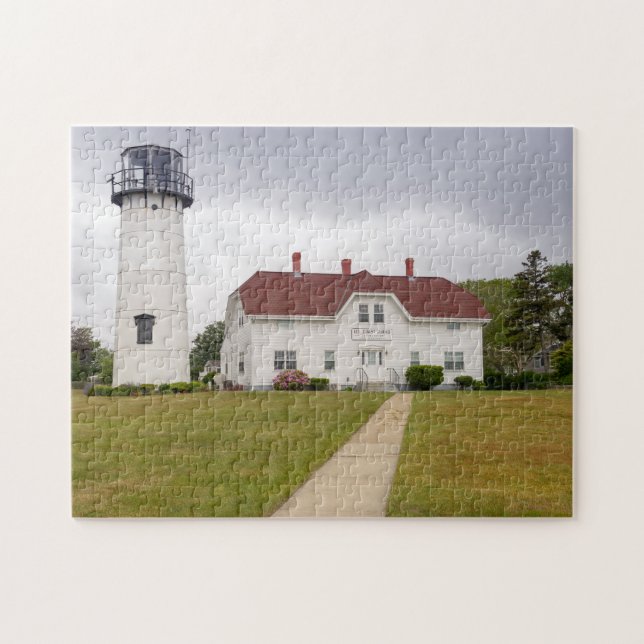 Chatham Lighthouse in Chatham Massachusetts Jigsaw Puzzle (Horizontal)