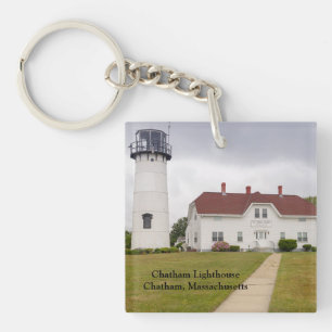 Chatham Lighthouse in Chatham Massachusetts Keychain