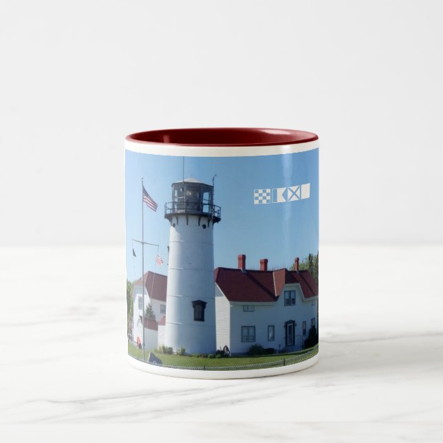 Chatham Lighthouse Two-Tone Coffee Mug (Center)