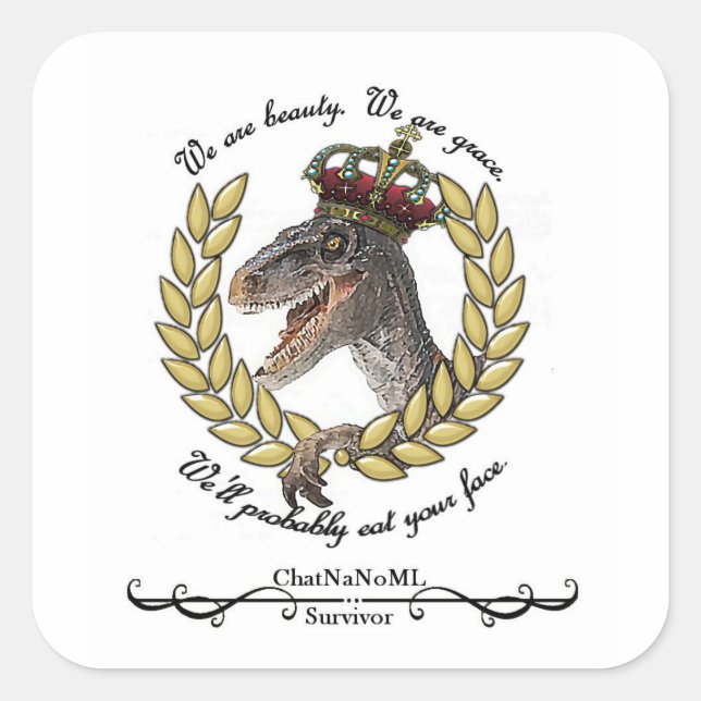 ChatNaNoML Stickers (Front)