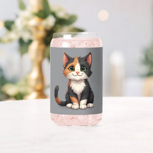 Chaton Calico Fantaisiste avec une Attitude de Cha