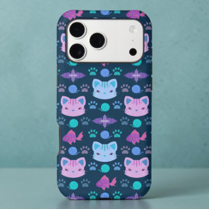 Chaton gothique pastel Kawaii motif marine