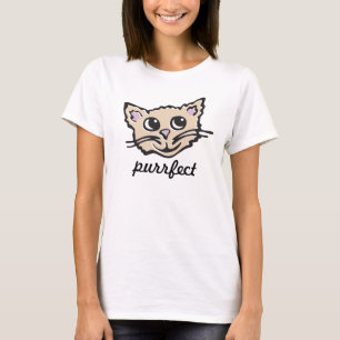 Chaton mignon / T-shirt graphique transparent visa