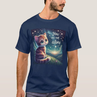 chaton mignon Vous n'êtes pas seul T-shirt