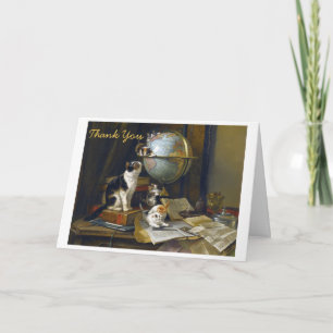 Chatons de mère vintage Globe terrestre Merci