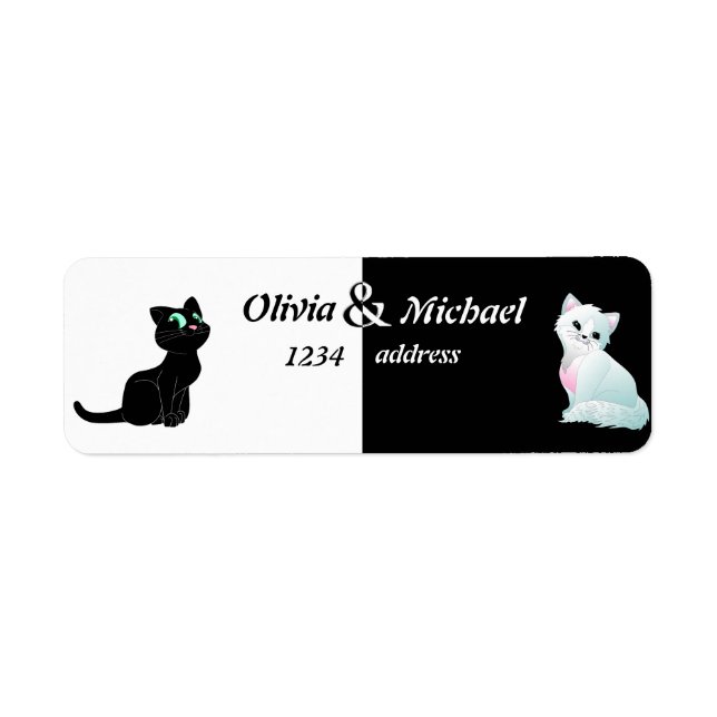 Chatons noirs et blancs (Devant)