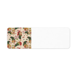 Chatons vintages en Étiquette