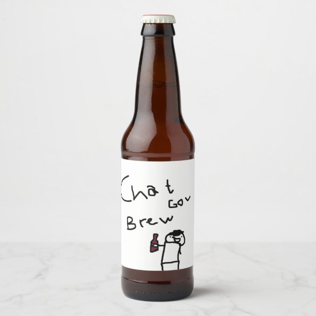 Chatroom Gov 2.0 beer bottles Beer Bottle Label (Front)