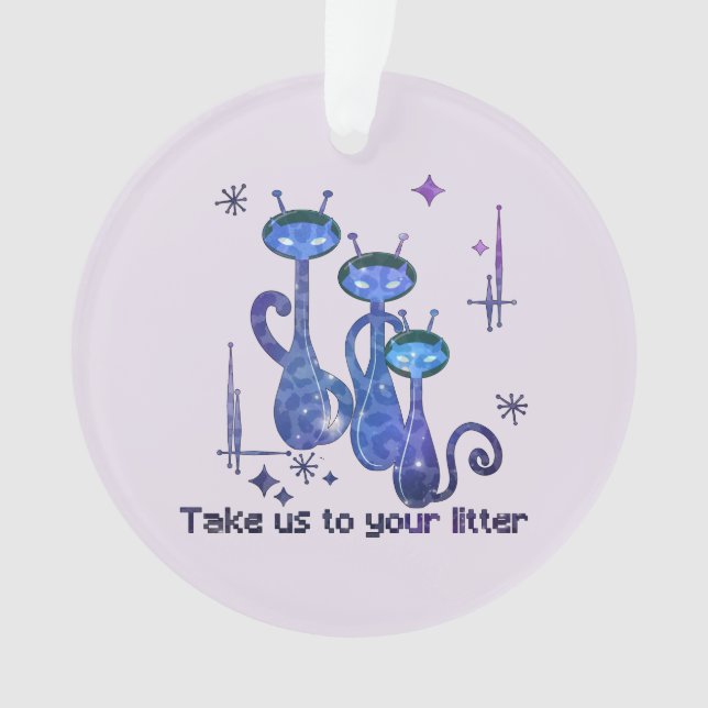 Chats Aliens amusants - "Emmenez-Nous Sur Votre Li (devant)