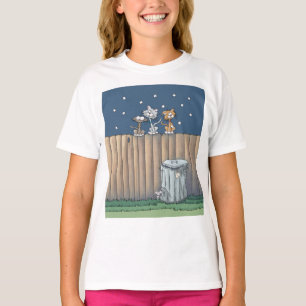 Chats Alley sur une clôture T-shirt