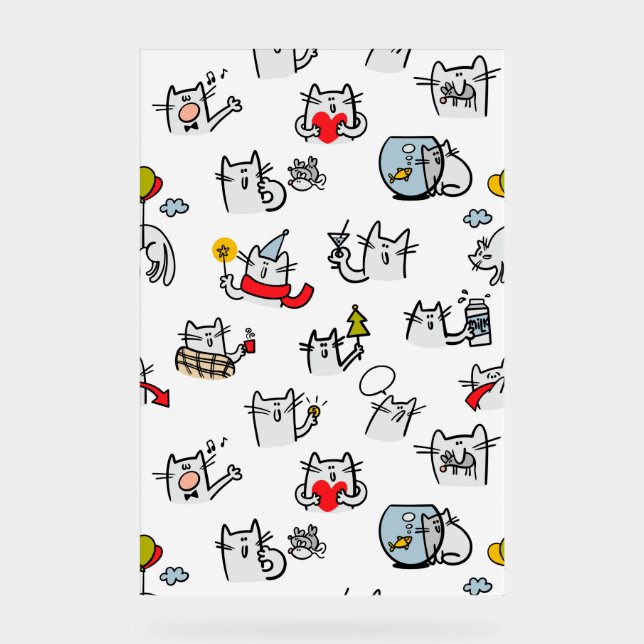 Chats amusants, lait et magie (Recto)