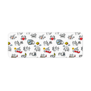 Chats amusants, lait et magie.