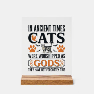 Chats Anciens Drôles Adorés Comme Dieux Chemise Vi