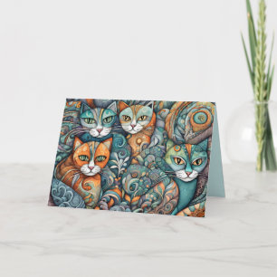 chats apaisants 2 carte de voeux