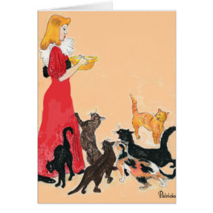 chats artistiques saluant/cartes de note