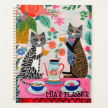 Chats ayant Thé Whimsical brillant