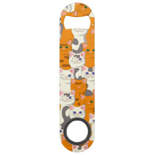 Chats blancs et gingembre motif yeux verts yeux bl