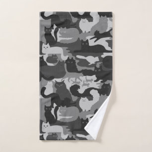 Chats Camouflés Gris Motif Chats Kitty Gris Camo