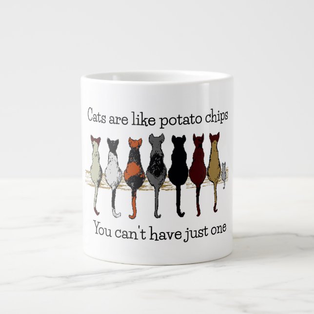 Chats, Chats, Chats et une chatte gigantesque Mug  (Devant)