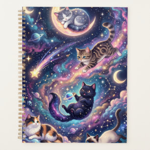 Chats cosmiques parmi les étoiles