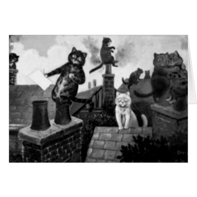 Chats d'allée de Louis Wain (Devant horizontal)