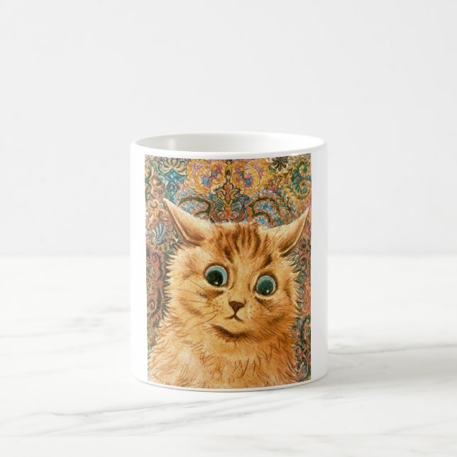 Chats dans la tasse d'art, par Louis Wain (Centre)