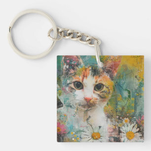 Chats d'aquarelle Boho - Art de la féline terrestr