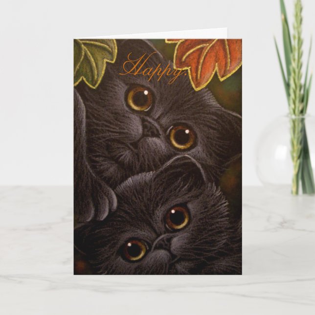 CHATS DE CUISINE NOIRE - CARTE DE RECHANGE (Devant)