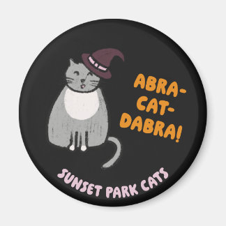 Chats de Sunset Park Magnet Halloween Sorcière Cen