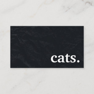 Chats de tableau moderne. carte punch de fidélité
