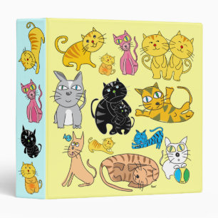Chats du chat 13 d'amour dans un classeur