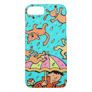 Chats en pluie coque iphone et chiens