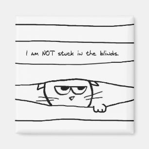 Chats et abat-jour de fenêtre - aimant drôle de