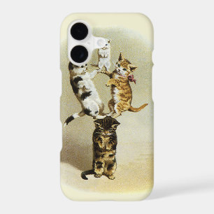 Chats et chatons victoriens mignons jouant, humour