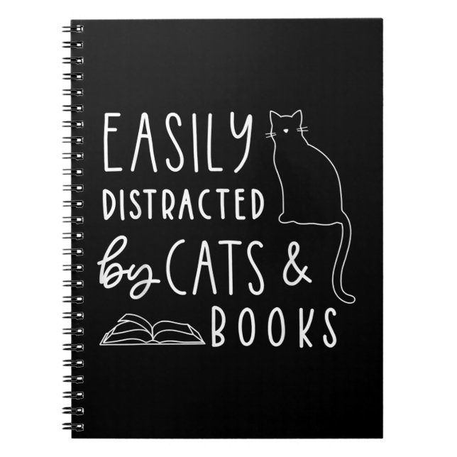 Chats Et Livres Facilement Distraits Don Drôle Pou (Devant)
