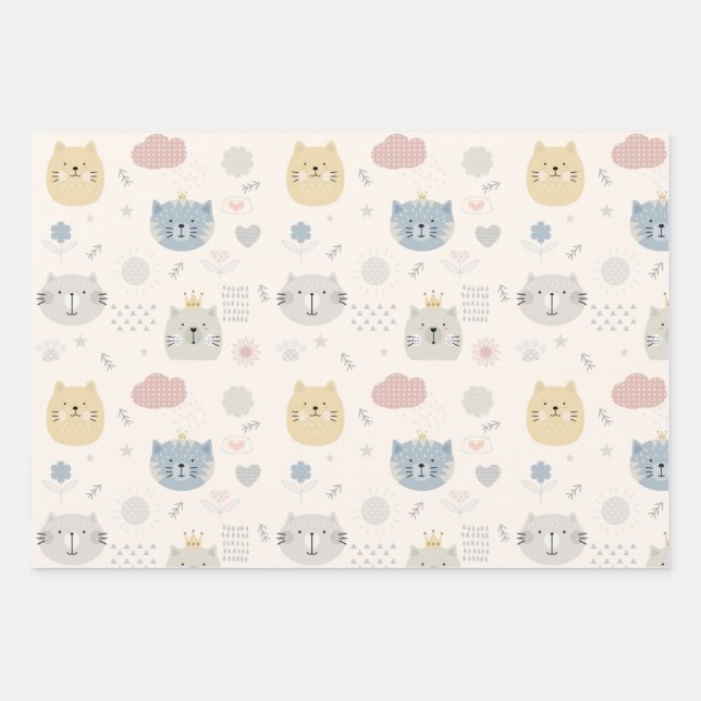 Chats et plus de chats papier d'enveloppement (Devant)