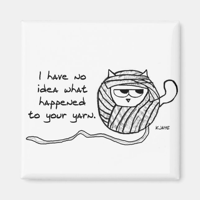 Chats Fils de Steal - Drôle Aimant Chat (Devant)